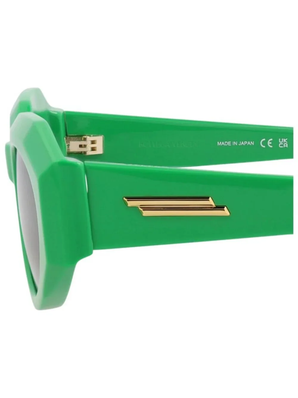 New Bottega Veneta Women's Sunglasses Round Oval Acetate Frame Green Green Green